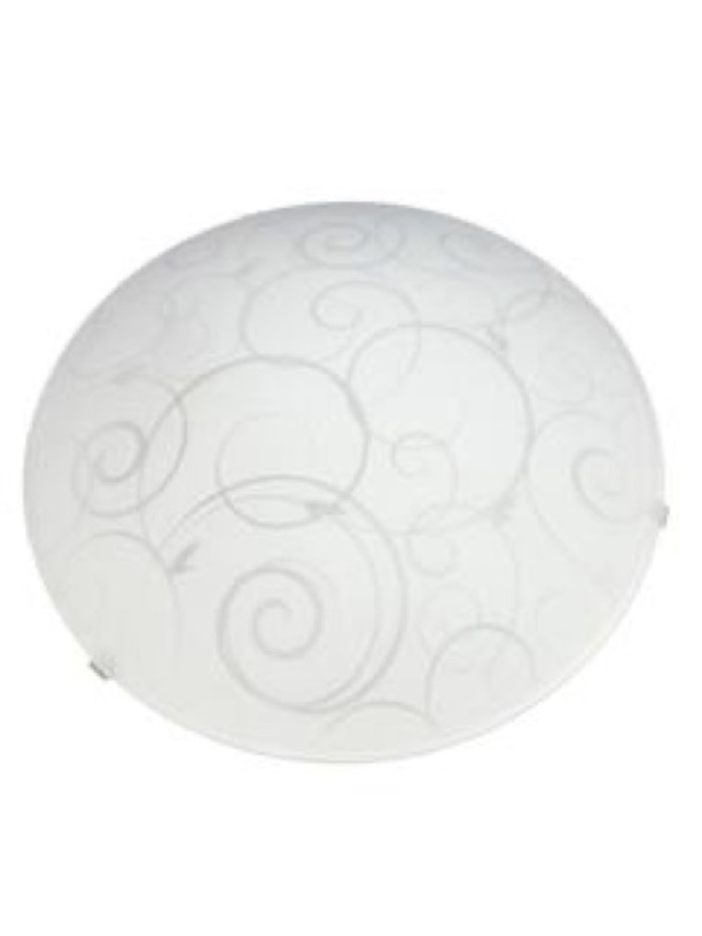 Decorative White Swirl Flush Ceiling Fixture